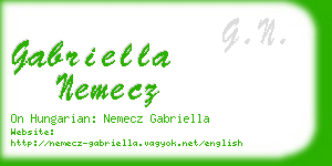 gabriella nemecz business card